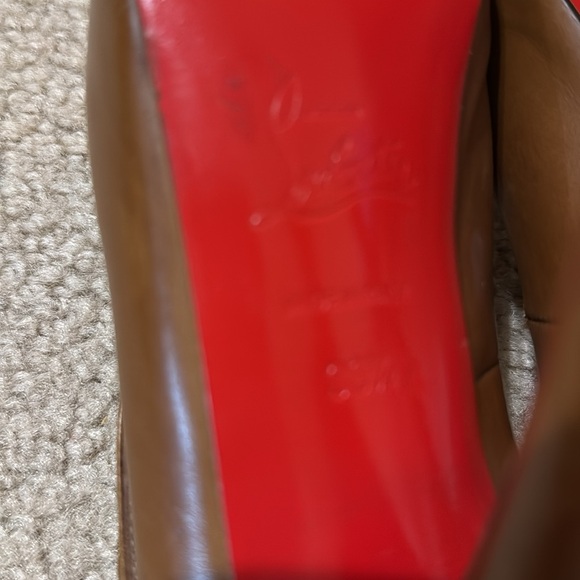 Christian Louboutin Brown Leather Mary Janes - Picture 6 of 8